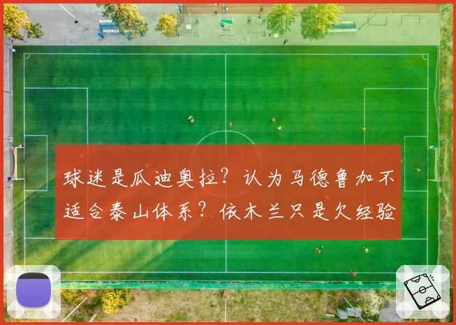 球迷是瓜迪奥拉?认为马德鲁加不适合泰山体系?依木兰只是欠经验